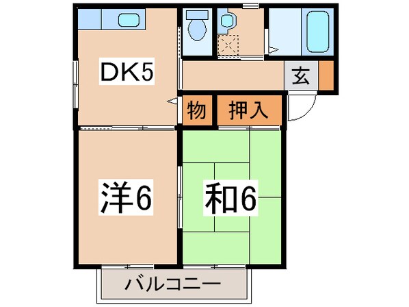 ドミールアイハラの物件間取画像